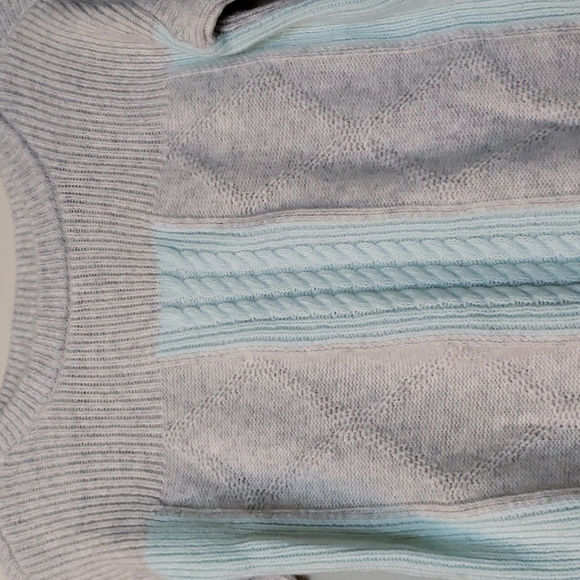 Banana Republic - Knitted Mint and Grey Sweater - Picture 2 of 4